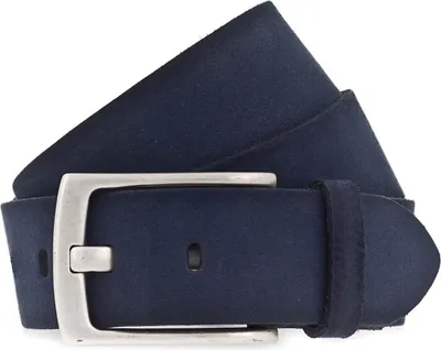 Produktbild von Vanzetti Leder Gürtel 40mm Leather Belt W80 Navy blau