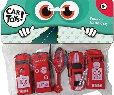 Imagen del producto de Conjunto de 5 vehículos de bomberos