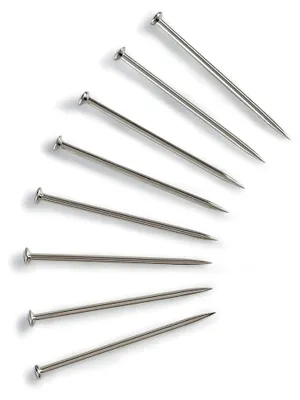 Produktbild von Stecknadeln, 0,75 x 26 mm, silber