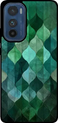 Immagine prodotto di Smartphonica Custodia per Motorola Edge 30 con stampa di foglie verdi - Custodia posteriore in TPU con design a foglie verdi - Verde