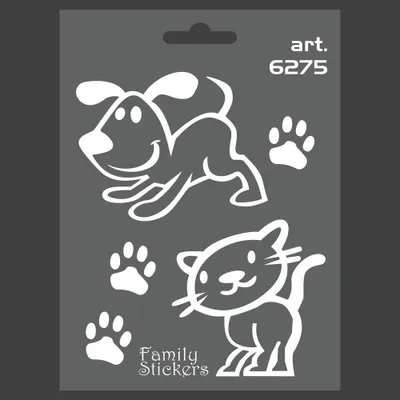 Immagine prodotto di Adesivo Famiglia Cane - Gatto