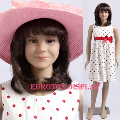 Produktbild von Eurotondisplay SB-2 schöne Kinderpuppe in hautfarben lackierte Schaufensterpuppe  Kind Schaufensterfigur Unisex Kinderschaufensterpuppe kids mannequin