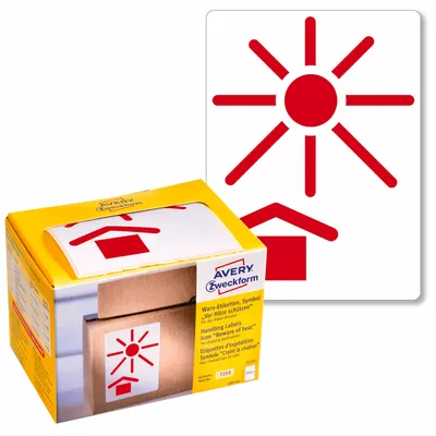 Image de AVERY Zweckform Symbol-Hinweis-Etikettenrolle, neonrot