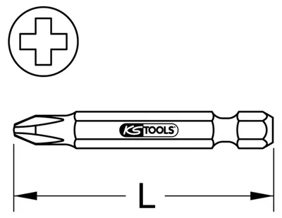 Productafbeelding van KS Tools, bit van 1/4 inch