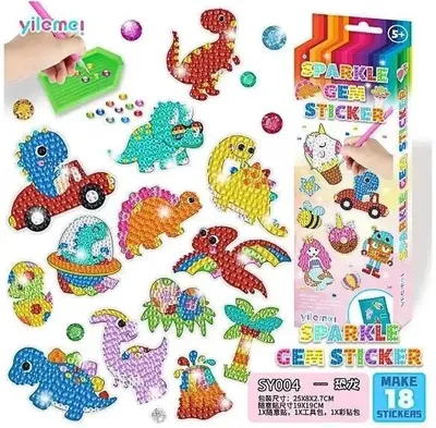 Image de Mosaïque en strass Sparkle dino - Fandy