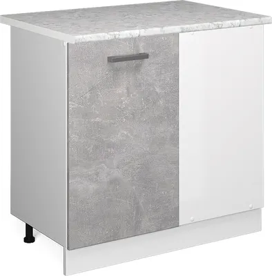 Produktbild von Eckunterschrank Vicco R-Line Beton 86 cm , AP Marmor, Model 37752