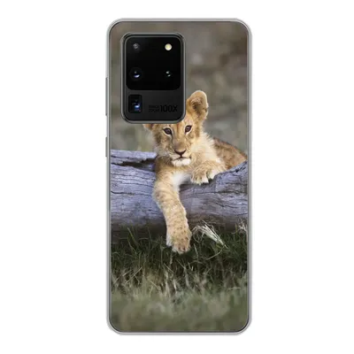 Produktbild von MuchoWow® Handyhülle Schutzhülle Hülle für Samsung Galaxy S20 Ultra Jungtier - Tier - Natur Silikon Softcase Handy Hülle - Karteninhaber