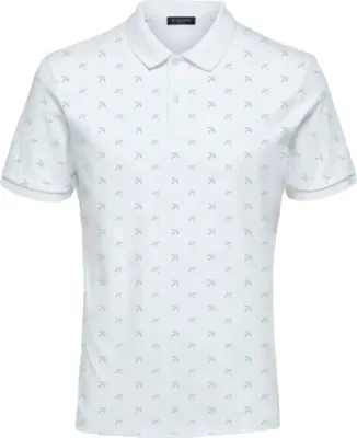 Produktbild von Selected Paris Kurzarm-poloshirt Weiß L Herren Weiß L