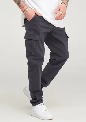 Produktbild von behype. Herren Cargo-Hose BHMATOLA als Freizeithose mit Seitentaschen Herren Chino Jeans Hose Stoffhose