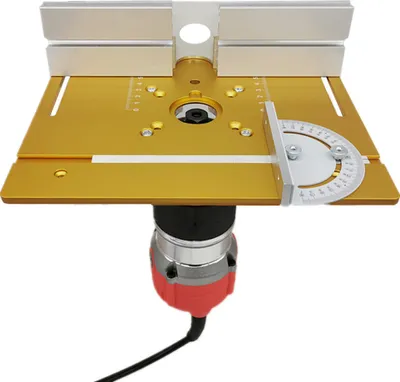 Obrázok produktu pre Router Table Insert Plate Aluminium Alloy Wood Milling Flip Board Trimming Machine Engraving Auxiliary Tool Table Saw Woodworking Benches
