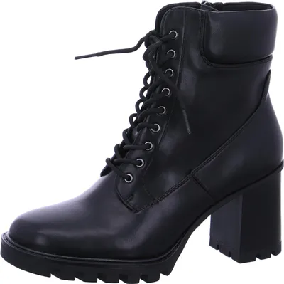 Produktbild von Tamaris Damen Stiefelette Vegan mit Reißverschluss und Blockabsatz 1-25132-45, Größe:38 EU, Farbe:Schwarz