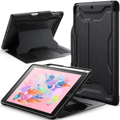 Produktbild von JETech Hülle für iPad 6./5. Gen 9,7" (2018/2017), Schwarz