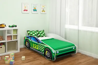 Obrázek produktu pro ACMA postel pro mladé Dětská postel auto postel junior auta postel kompletní sada s matrací, lamelovým roštem a ochranou proti vypadnutí 160x80 cm - CAR-5