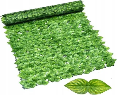 Produktbild von Künstliche Hecke, Efeuzaun, Balkonzaun, Wanddach, Schatten, 300 x 50 XL