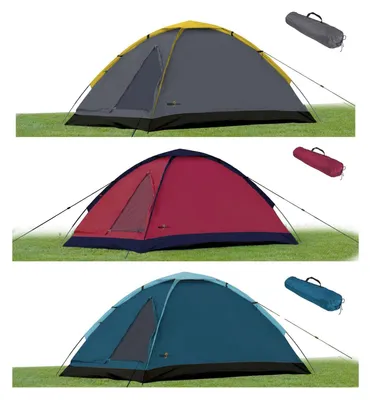Image de Tente pour 2 personnes 200 x 120 cm rouge DUNLOP
