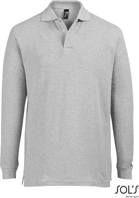 Immagine prodotto di SOLs 11328 | Polo uomo manica lunga Star - Colore: Grigio Melange - Taglia: XXL