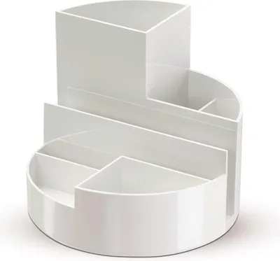 Produktbild von MAUL Stifteköcher MAULrundbox Kunststoff 14 x 14 x 12.5 cm weiß