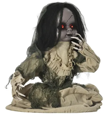 Produktbild von Outsunny 83cm Halloween Geisterpuppe mit Spezialeffekten und Soundfunktion