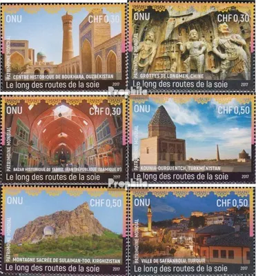 Produktbild von Briefmarken UNO - Genf 2017 Mi 1012-1017 (kompl.Ausg.) postfrisch Entlang der Seidenstraße