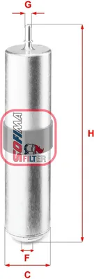 Produktbild von Kraftstofffilter SOFIMA S 9261 B für BMW 1 Schrägheck (F40) Filtereinsatz
