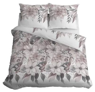 Produktbild von Detexpol Baumwoll-Bettwäsche 200x220 cm Blumen