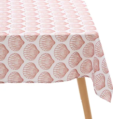 Produktbild von Rechteckige fleckenabweisende Tischdecke mit Muscheldruck