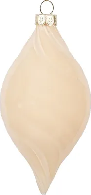 Produktbild von Clayre & Eef Weihnachtskugel Ø 7x13 cm Beige Glas