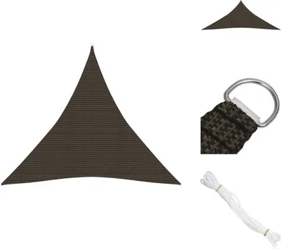 Produktbild von vidaXL Sonnensegel 160 g/m² Braun 4,5x4,5x4,5 m HDPE -  Sonnenschirme & Sonnenschutze