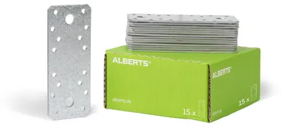 Produktbild von Alberts Flachverbinder | sendzimirverzinkt | 133 x 55 mm | 15er Set