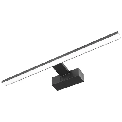Produktbild von MasterLED Spiegelleuchte Besta 50cm 12W 4000K Neutralweiß – 840lm, IP44, Schwarz, 230V – Aluminium für Bad, Wandmontage, Schrankleuchte, Klemmleuchte