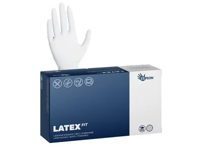 Image de Gants jetables pour le nettoyage, en latex, poudrés, taille S