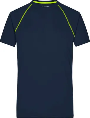 Produktbild von Funktions-Shirt für Fitness und Sport navy/bright-yellow, Gr. XXL