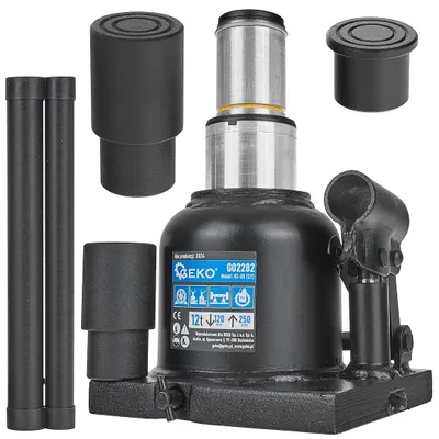 Obrázek produktu pro GEKO Dvoustupňový hydraulický zvedák panenka 12 t nízkoprofilový G02282