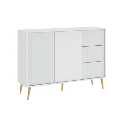 Obrázok produktu pre Široká kombinovaná komoda JEWETT - biela