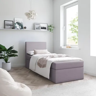Produktbild von Bett Boxspringbett TOP MINI OHNE TOPPER , Bettkästen - Einzelbett, Stauraum, Schlafzimmer,Polsterbett (90x200, Rosa - ITAKA 38)
