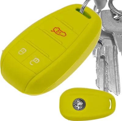 Produktbild von Auto Schlüssel Hülle Silikon Schutz Cover Apfelgrün kompatibel mit ALFA Romeo Giulia Stelvio Giulietta 3 Tasten KEYLESS SMARTKEY
