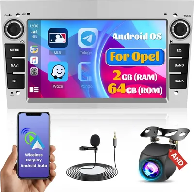 Imagen del producto de Radio para Android – Radio con CarPlay – Estéreo con Bluetooth – Sistema de navegación – Reproductor multimedia con pantalla táctil