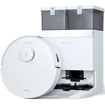 Produktbild von ECOVACS DEEBOT T30C PRO Omni Gen 2, Staubsauger Roboter 15400Pa, Saugroboter mit Wischfunktion, 70°C Heißwasser-Moppwäsche, Wischroboter Weiß