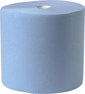 Produktbild von Putztuchtuchrolle | blau | 3-lagig | 380 Blatt | 1 Rolle | Papierhandtücher