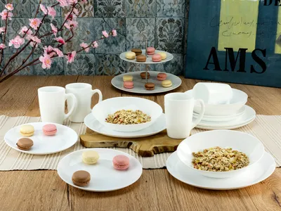 Produktbild von CreaTable 22248 Kombiservice NEW LINE -Coupeform- 16 tlg. aus Spezialglas / Hartglas