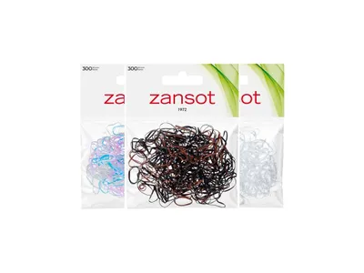 Obrázok produktu pre Zansot, 3 balenia mini gumičiek do vlasov, 300 kusov, viacfarebné