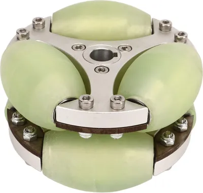 Produktbild von Omnidirektionales Rad, 100 mm, 80 kg Last, zweireihig, hohe Härte, für Roboter-Auto-Wagen-Gepäck