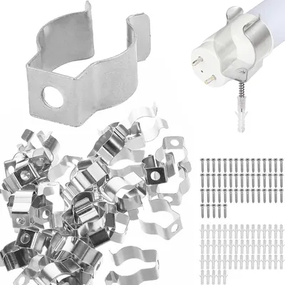 50 T5 U-Clips Halterungen für LED-Röhren 150 cm
