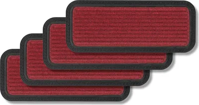 Image de Tapis de sol extérieur Astra BORDER STAR LOT DE 4 Rouge 25 x 60 cm