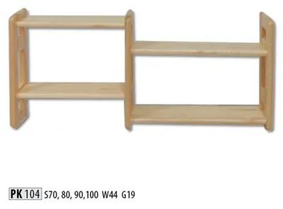 Produktbild von Wandregal Regal Bücherschrank Bücherregal Wohnzimmer Wand Regal Echtes Holz