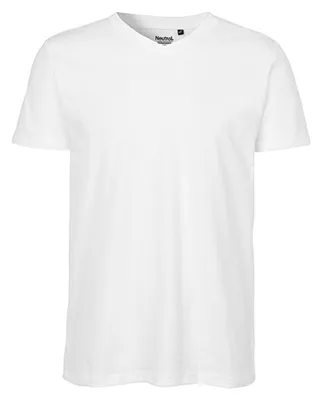 Produktbild von Neutral O61005 | Herren V-neck T-Shirt - Farbe: White - Größe: XL