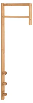 Imagen del producto de Perchero de pared Trento en bambú natural 30x82 cm
