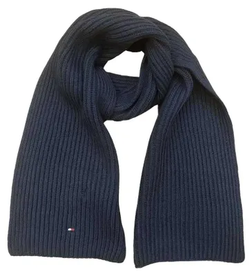 Productafbeelding van Tommy Hilfiger - Sjaal voor kinderen, jersey, model NA308 (maat S) (donker marineblauw)