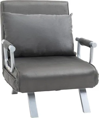Produktbild von 3in1 Schlafbank mit Armlehnen, Klappbett, Chaiselongue, Kunstleder, Schwarz