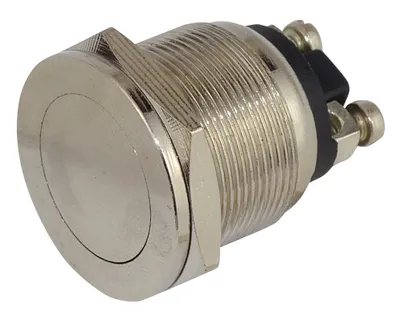 Produktbild von Metall-Momentanschalter ON/OFF Ø19 mm - 2 A 230 V - Schraubanschluss